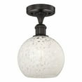 thumbnail image 1 of Innovations Lighting - White Mouchette - 1 Light Semi-Flush Mount In Modern, 1 of 7