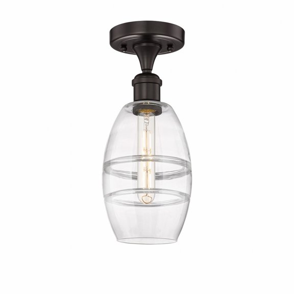 Innovations Lighting - Vaz - 1 Light Semi-Flush Mount In Industrial Style-8.25