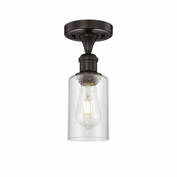 Innovations Lighting - Clymer - 1 Light Semi-Flush Mount In Art Deco Style-9.63