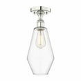 thumbnail image 1 of Innovations Lighting  Cindyrella - 1 Light 7" Semi-Flush Mount Clear/Polished Nickel, 1 of 5