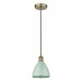 thumbnail image 1 of 616-1P-AB-MBD-75-SF-Innovations Lighting-Plymouth Dome - 1 Light Cord Hung Mini Pendant In Industrial Style-11.25 Inches Tall and 7.5 Inches, 1 of 1