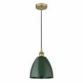 thumbnail image 1 of 616-1P-BB-MBD-9-GR-Innovations Lighting-Plymouth Dome - 1 Light Cord Hung Mini Pendant In Industrial Style-12.88 Inches Tall and 9 Inches Wide-Brushed, 1 of 1