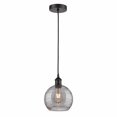 thumbnail image 1 of 616-1P-BK-G1213-8SM-Innovations Lighting-Athens Deco Swirl - 1 Light Mini Pendant In Industrial Style-10.75 Inches Tall and 8 Inches Wide-Matte Black, 1 of 7