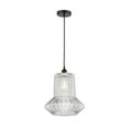 thumbnail image 1 of 616-1P-BK-G212 Innovations Lighting Springwater - 1 Light Cord Hung Mini Pendant In Industrial Style-15.75 Inches Tall and 12 Inches Wide-Matte Black, 1 of 7