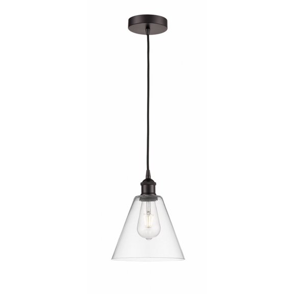 616-1P-OB-GBC-82-Innovations Lighting-Berkshire - 1 Light Cord Hung Mini Pendant In Modern Style-10.75 Inches Tall and 8 Inches Wide-Oil Rubbed Bronze