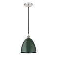 thumbnail image 1 of 616-1P-PN-MBD-9-GR-Innovations Lighting-Plymouth Dome - 1 Light Cord Hung Mini Pendant In Industrial Style-12.88 Inches Tall and 9 Inches, 1 of 1
