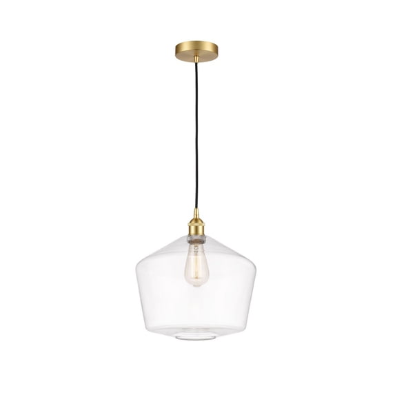 616-1P-SG-G652-12 Innovations Lighting Cindyrella - 1 Light Mini Pendant In Industrial Style-13.75 Inches Tall and 12 Inches Wide-Satin Gold