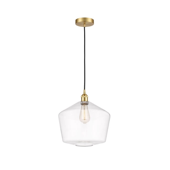 616-1P-SG-G652-12 Innovations Lighting Cindyrella - 1 Light Mini Pendant In Industrial Style-13.75 Inches Tall and 12 Inches Wide-Satin Gold