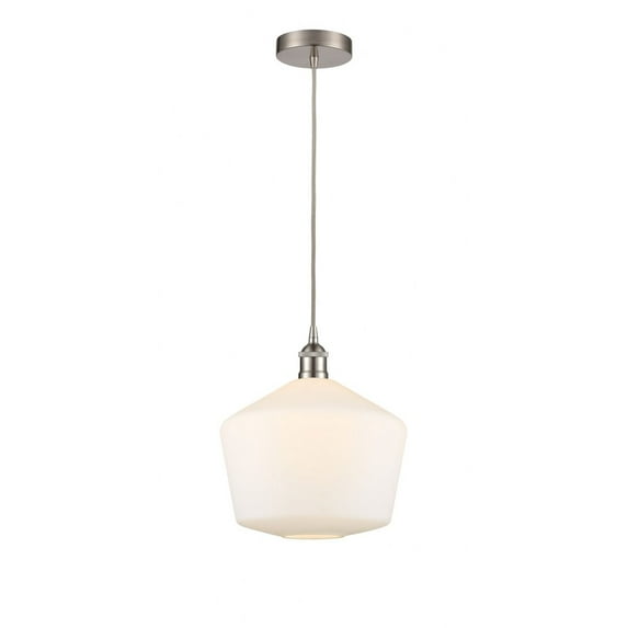 616-1P-SN-G651-12-Innovations Lighting-Cindyrella - 1 Light Mini Pendant In Industrial Style-13.75 Inches Tall and 12 Inches Wide-Brushed Satin Nickel