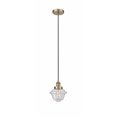 thumbnail image 1 of 616-1PH-AB-G534 Innovations Lighting Oxford - 1 Light Mini Pendant In Traditional Style-9.5 Inches Tall and 7.5 Inches Wide-Antique Brass Finish-Seedy, 1 of 7