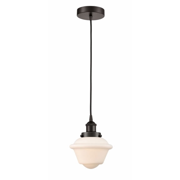 616-1PH-OB-G531-LED-Innovations Lighting-Oxford - 1 Light Mini Pendant In Traditional Style-8 Inches Tall and 7.5 Inches Wide Oil Rubbed Bronze Matte