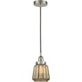 thumbnail image 1 of 616-1PH-SN-G146-LED-Innovations Lighting-Chatham - 1 Light Mini Pendant In Art Deco Style-11 Inches Tall and 7 Inches Wide Brushed Satin Nickel, 1 of 1