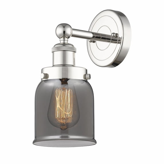 616-1W-PN-G53 Innovations Lighting Bell - 1 Light Wall Sconce In Industrial Style-10 Inches Tall and 6.5 Inches Wide-Polished Nickel Finish-Light