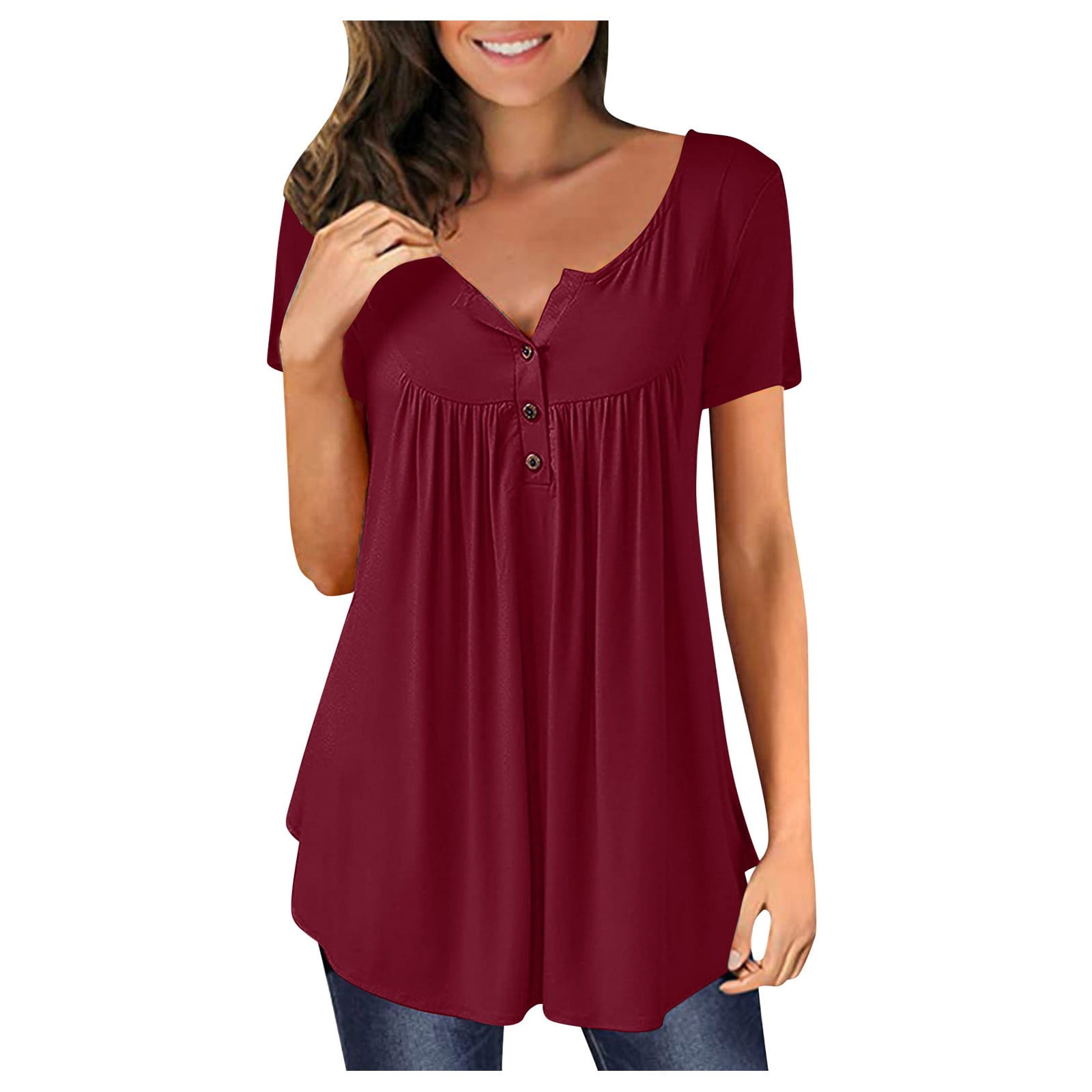 BINGRUIGS Prime Deals For Teachers Womens Spring Tops 2024 Women Shirts