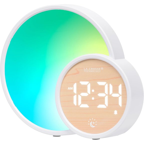 617-1412 L'Eclipse Light Assist Digital Bedside Alarm Clock