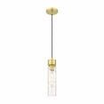 thumbnail image 1 of 617-1P-SG-G617-11DE Innovations Lighting Boreas - 1 Light Cord Hung Mini Pendant-13 Inch Tall and 3 Inch Wide-Satin Gold Finish-Deco Swirl Glass Color, 1 of 2