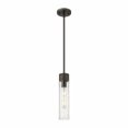 thumbnail image 1 of 617-1S-OB-G617-11SDY Innovations Lighting Boreas - 1 Light Stem Hung Mini Pendant-13 Inch Tall and 3 Inch Wide-Oil Rubbed Bronze Finish-Seedy Glass, 1 of 2
