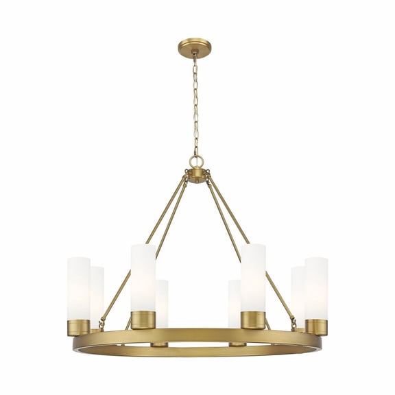 Innovations Lighting - Boreas - 8 Light 8 Inch Shade Chandelier-28 Inch Tall and