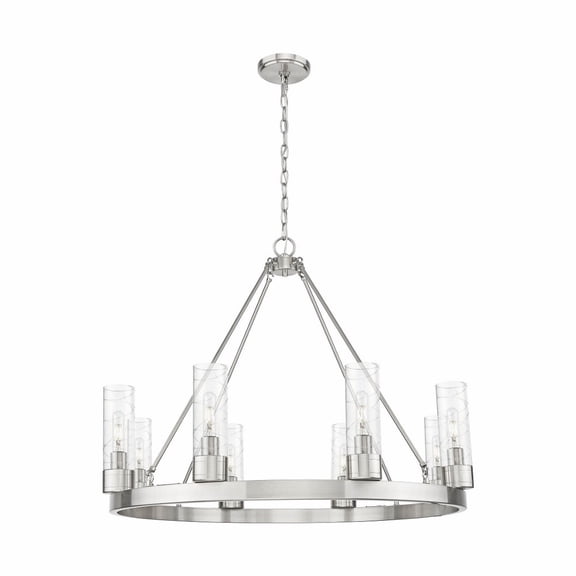 Innovations Lighting - Boreas - 8 Light 8 Inch Shade Chandelier-28 Inch Tall and