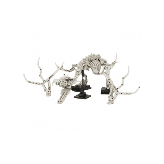 617PCS Cretaceous Mosasaurus Fossil Skeleton Construction Building Blocks Collectible Toy Gift