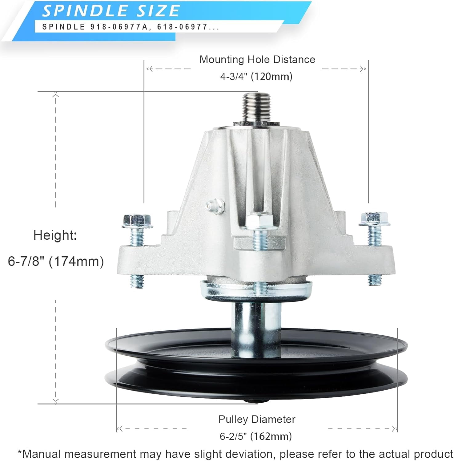 618-06977 918-06977A Spindle Fit for inch Deck Lawn Mower Compatible ...