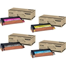 6180 / 6180 MFP High Capacity Toner Cartridges (4Pack, BK/C/M/Y) - Doph113R00726, 113R00723, 113R00724, 113R00725 Toner Cartridge Replacement for Xerox Phaser 6180 6180N Printer