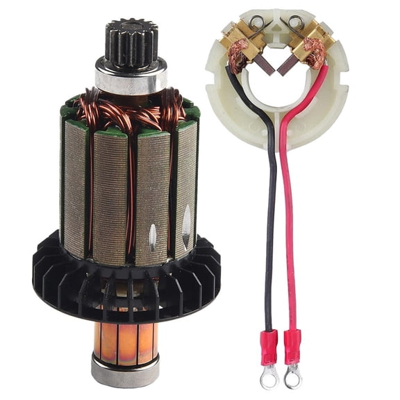 619301-1 Armature And Carbon Brushes Holder Set For DHP458 BHP458 DDF458 BDF458 Replacement Accessory