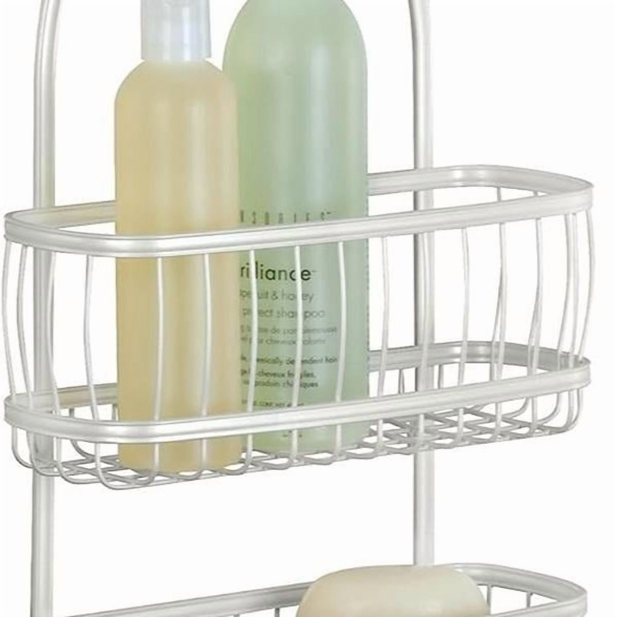 61974 York Metal Wire Hanging Shower Caddy, Extra Wide Space, Pearl ...