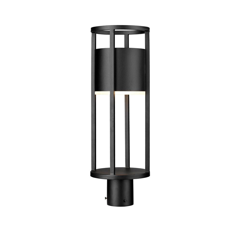 Peyton Matte Black Globe Pendant with Opal Glass Shade
