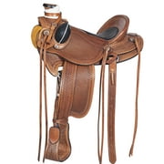 61BH 16 In Western Horse Saddle American Leather Wade Ranch Roping Light Antique Tan Hilason
