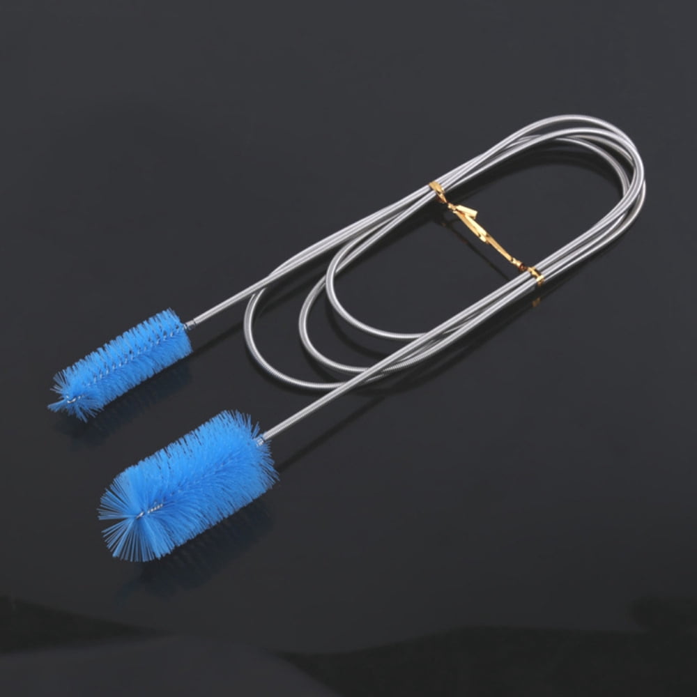 Flexible Drain BrushNylon Cleaner Double Ended Elastic Hose Pipe 67-inch And 2 PCS 8.2-inch Straw Cleaning Brush | UK