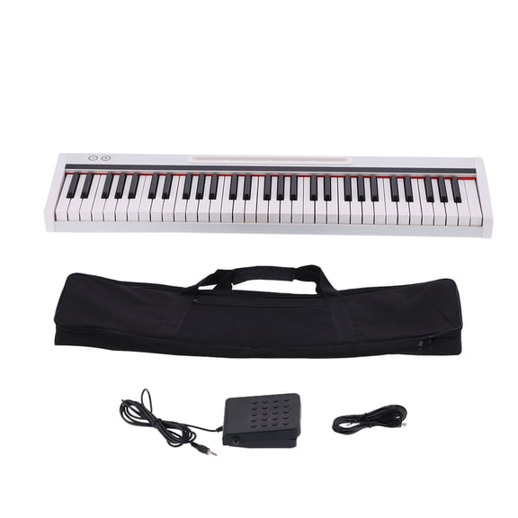 61Key Electronic Keyboard 128Tones Digital Piano with Light Recording Function for Beginners Professionals Kids Adults