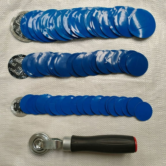 61Pcs General Car Motorcycle Tyre Tire Repair Rubber Glues Patch Tool Packet 32MM 42MM 58MM for Radial Tire