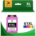 61XL Color Ink Cartridge Replacement for HP 61 Ink Tri Color for HP