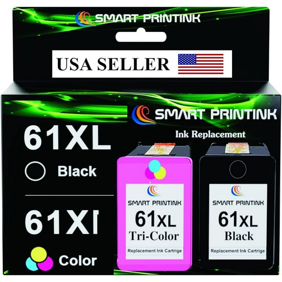 61XL Ink Cartridge Replacement for HP 61 XL (Black & Tri-Color) High-Yield Ink Compatible:Envy 4500 &500 Series,