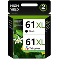 thumbnail image 1 of 61XL Ink Cartridges Compatible for HP 61 Ink Cartridge for Printer Ink HP 61XL for Deskjet 2541 OfficeJet 4630 Envy 4501 4500 Printer (2-Pack), 1 of 8