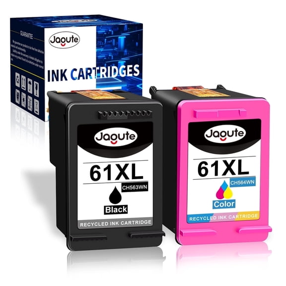 61XL Ink Cartridges Compatible for HP 61 Ink Cartridge for Printer Ink 61 for Deskjet 2541 OfficeJet 4630 HP Envy 4501 4500 Printer (2-Pack)