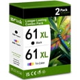 thumbnail image 1 of 61XL Ink Combo Pack 2-Pack Black/Tri-color Compatible for HP61 Ink Cartridges for Deskjet 1000 1010 2540 Envy 4500 4501 4502 Officejet 4630 4635 Printer, 1 of 8