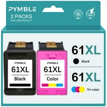 61XL Ink HP 61 Ink 61XL 61 Ink Cartridges for HP 61XL 61 XL Ink Cartridges  for HP Envy 4500 5530 Deskjet 1000 1010 1510 2540 3050 Officejet 2620 4630 (2-Pack, Black, Tri-color)