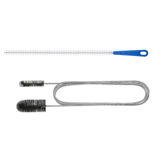 61inch Double Ended Nylon Pipe Cleaner Brush Drain Unblocker Tools with 17inch Sink Unblocker Brush for Plug Hole