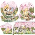61pcs Classic Winnie Baby YPF5 Shower Decorations Girl Tableware 20