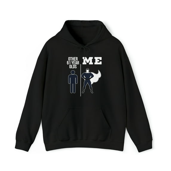 61st Birthday Hoodie, Gifts, Hooded Sweatshirt