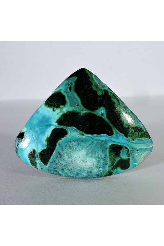 62.00Cts Natural Azurite Malachite Pear Pendant Cabochon Jewelry Gemstone