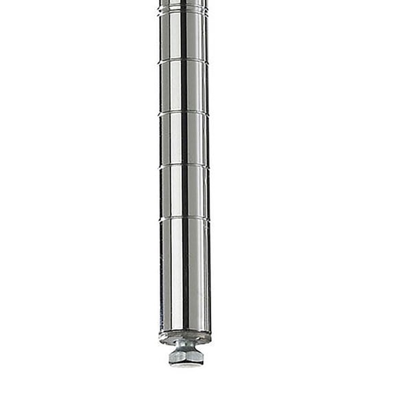 Metro 5414200 63 in. Super Erecta Site Select Industrial Wire Shelving Post - Chrome