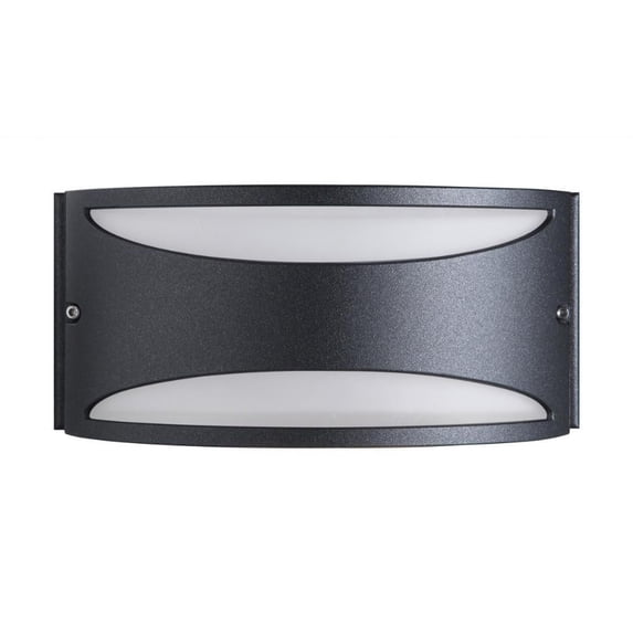 62/1221R1-Nuvo Lighting-Genova-17W 1 LED Outdoor Wall Sconce-10.5 Inches Wide by 4.75 Inches High Anthracite Finish