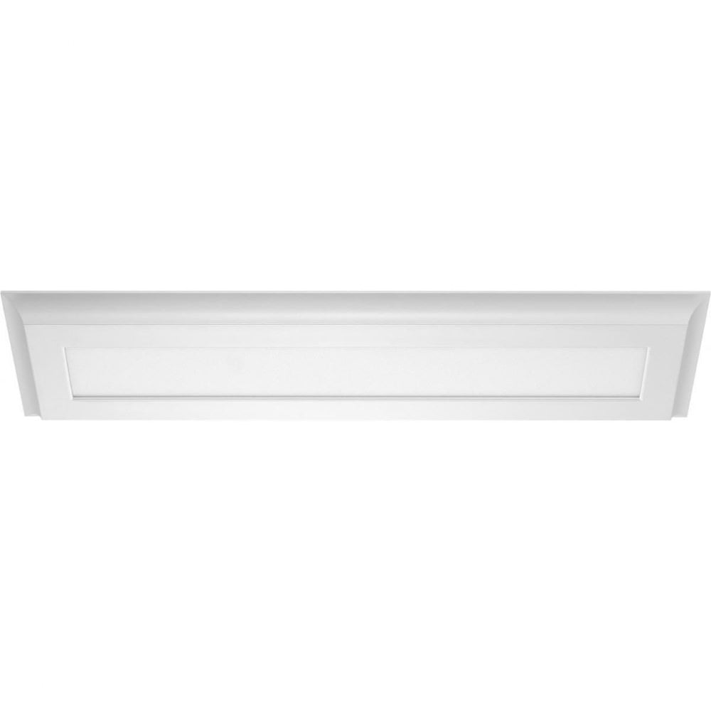 Sleek White Aluminum LED Flush Mount for Indoor/Outdoor Use