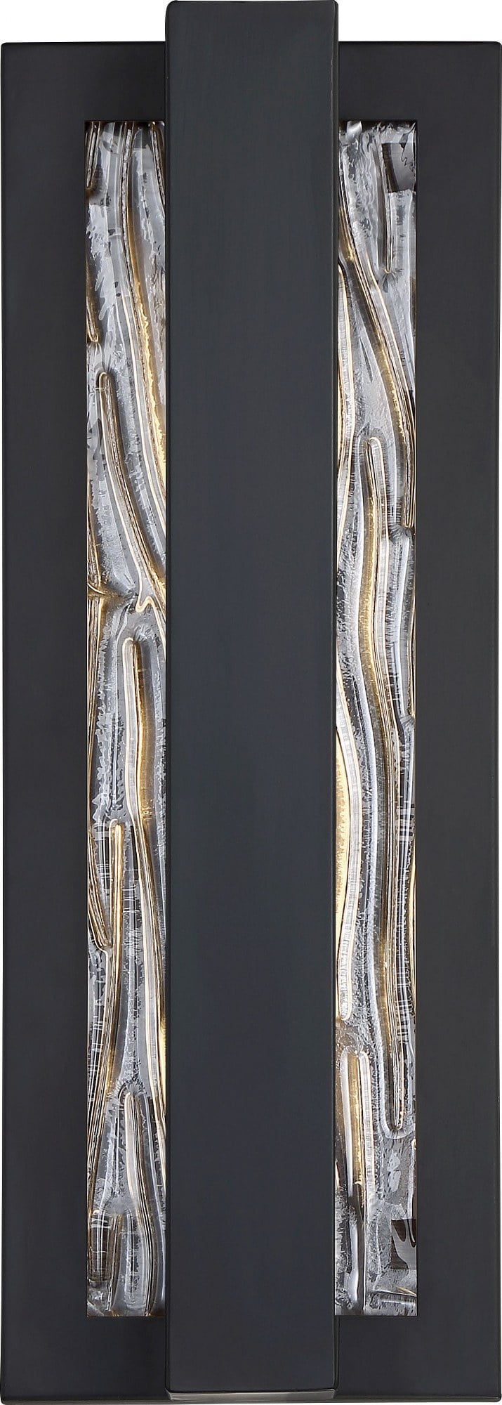 Lucas Aged Bronze 16'' LED Wall Sconce with Water Glass