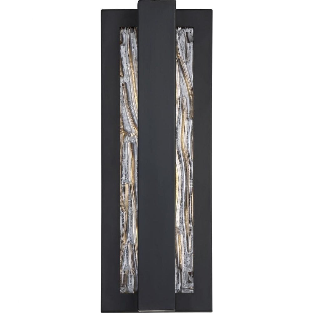 Lucas Aged Bronze 16'' LED Wall Sconce with Water Glass