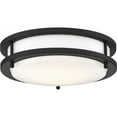 thumbnail image 1 of 62/1435-Nuvo Lighting-Glamour-18W 1 LED Flush Mount-10 Inches Wide by 3.53 Inches High   Matte Black Finish, 1 of 1