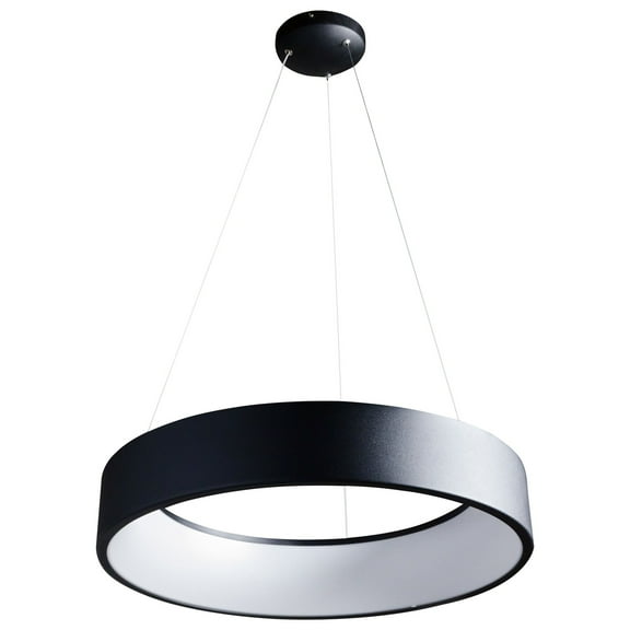 Open Box 62/1458-Nuvo Lighting-Orbit-30W 1 LED Pendant-23.44 Inches Wide by 4.38 Inches High-Black Finish